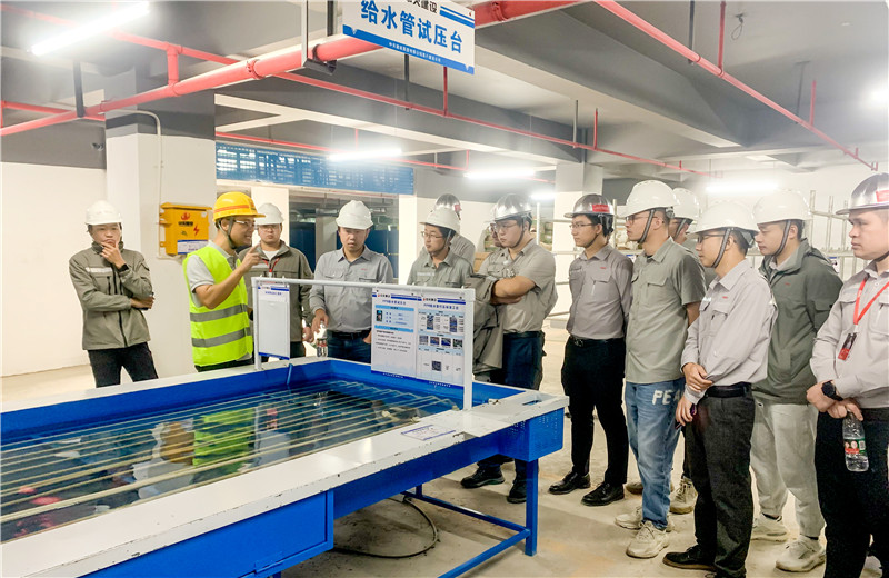 11月5日，2022年萬科集團工程系統(tǒng)“谷雨行動”第二期現(xiàn)場交流會在中天八建南寧萬科金域國際二期項目舉行。