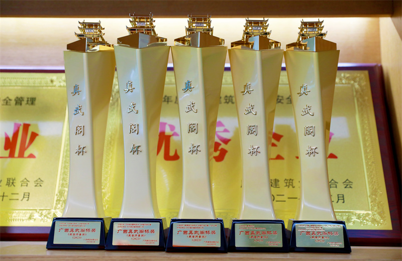 2024年5月9日，中天八建承建的南寧萬科金域國際一期、柳州萬科城怡璟、匯景花園、大唐碧園西園、崇左碧桂園公園上城項目獲2024年度廣西建設工程最高質(zhì)量獎“真武閣杯”獎。
