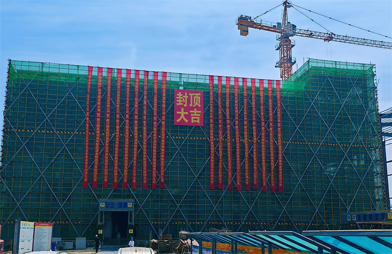 2025年5月20日，江蘇公司承建的康乃馨高端織造和智能裝備制造一期項(xiàng)目主體結(jié)構(gòu)順利封頂。